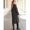 imageANRABESS Women Knit Long Cardigan Long Sleeve Open Front Lapel Oversized Sweater Coat 2025 Fall Duster Outerwear ClothesDeep Coffee