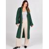 imageANRABESS Women Knit Long Cardigan Long Sleeve Open Front Lapel Oversized Sweater Coat 2025 Fall Duster Outerwear ClothesForest