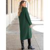 imageANRABESS Women Knit Long Cardigan Long Sleeve Open Front Lapel Oversized Sweater Coat 2025 Fall Duster Outerwear ClothesForest