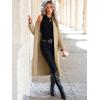 imageANRABESS Women Knit Long Cardigan Long Sleeve Open Front Lapel Oversized Sweater Coat 2025 Fall Duster Outerwear ClothesKhaki