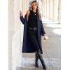 imageANRABESS Women Knit Long Cardigan Long Sleeve Open Front Lapel Oversized Sweater Coat 2025 Fall Duster Outerwear ClothesNavy Blue