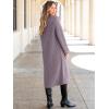 imageANRABESS Women Knit Long Cardigan Long Sleeve Open Front Lapel Oversized Sweater Coat 2025 Fall Duster Outerwear ClothesNutmeg