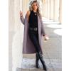 imageANRABESS Women Knit Long Cardigan Long Sleeve Open Front Lapel Oversized Sweater Coat 2025 Fall Duster Outerwear ClothesNutmeg