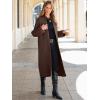 imageANRABESS Women Knit Long Cardigan Long Sleeve Open Front Lapel Oversized Sweater Coat 2025 Fall Duster Outerwear ClothesRed Brown