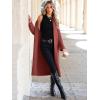 imageANRABESS Women Knit Long Cardigan Long Sleeve Open Front Lapel Oversized Sweater Coat 2025 Fall Duster Outerwear ClothesRust