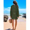 imageANRABESS Women Swimsuit Crochet Swim Cover Up 2025 Summer Bathing Suit Swimwear Mesh Knit Beach Dress Vacation OutfitsArmy Green