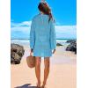 imageANRABESS Women Swimsuit Crochet Swim Cover Up 2025 Summer Bathing Suit Swimwear Mesh Knit Beach Dress Vacation OutfitsBlue