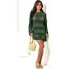 imageANRABESS Women Swimsuit Crochet Swim Cover Up 2025 Summer Bathing Suit Swimwear Mesh Knit Beach Dress Vacation OutfitsDeep Green