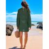 imageANRABESS Women Swimsuit Crochet Swim Cover Up 2025 Summer Bathing Suit Swimwear Mesh Knit Beach Dress Vacation OutfitsDeep Green