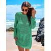 imageANRABESS Women Swimsuit Crochet Swim Cover Up 2025 Summer Bathing Suit Swimwear Mesh Knit Beach Dress Vacation OutfitsLake