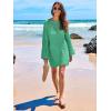 imageANRABESS Women Swimsuit Crochet Swim Cover Up 2025 Summer Bathing Suit Swimwear Mesh Knit Beach Dress Vacation OutfitsLake