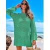 imageANRABESS Women Swimsuit Crochet Swim Cover Up 2025 Summer Bathing Suit Swimwear Mesh Knit Beach Dress Vacation OutfitsLake