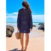 imageANRABESS Women Swimsuit Crochet Swim Cover Up 2025 Summer Bathing Suit Swimwear Mesh Knit Beach Dress Vacation OutfitsNavy Blue