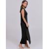 imageANRABESS Womens Maxi Dresses 2025 Summer Casual Sleeveless Sundress Crew Neck Loose Split Beach Long Shirt Dress with PocketsBlack