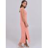 imageANRABESS Womens Maxi Dresses 2025 Summer Casual Sleeveless Sundress Crew Neck Loose Split Beach Long Shirt Dress with PocketsCoral Pink