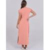 imageANRABESS Womens Maxi Dresses 2025 Summer Casual Sleeveless Sundress Crew Neck Loose Split Beach Long Shirt Dress with PocketsCoral Pink