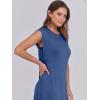 imageANRABESS Womens Maxi Dresses 2025 Summer Casual Sleeveless Sundress Crew Neck Loose Split Beach Long Shirt Dress with PocketsDark Blue