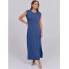 imageANRABESS Womens Maxi Dresses 2025 Summer Casual Sleeveless Sundress Crew Neck Loose Split Beach Long Shirt Dress with PocketsDark Blue