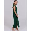 imageANRABESS Womens Maxi Dresses 2025 Summer Casual Sleeveless Sundress Crew Neck Loose Split Beach Long Shirt Dress with PocketsDeep Green