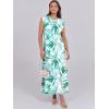 imageANRABESS Womens Maxi Dresses 2025 Summer Casual Sleeveless Sundress Crew Neck Loose Split Beach Long Shirt Dress with PocketsFloral Green White
