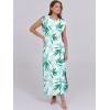 imageANRABESS Womens Maxi Dresses 2025 Summer Casual Sleeveless Sundress Crew Neck Loose Split Beach Long Shirt Dress with PocketsFloral Green White