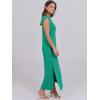 imageANRABESS Womens Maxi Dresses 2025 Summer Casual Sleeveless Sundress Crew Neck Loose Split Beach Long Shirt Dress with PocketsGreen