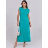 imageANRABESS Womens Maxi Dresses 2025 Summer Casual Sleeveless Sundress Crew Neck Loose Split Beach Long Shirt Dress with PocketsLake Blue