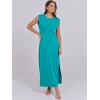 imageANRABESS Womens Maxi Dresses 2025 Summer Casual Sleeveless Sundress Crew Neck Loose Split Beach Long Shirt Dress with PocketsLake Blue