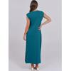 imageANRABESS Womens Maxi Dresses 2025 Summer Casual Sleeveless Sundress Crew Neck Loose Split Beach Long Shirt Dress with PocketsLake Green