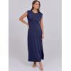 imageANRABESS Womens Maxi Dresses 2025 Summer Casual Sleeveless Sundress Crew Neck Loose Split Beach Long Shirt Dress with PocketsNavy Blue
