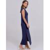 imageANRABESS Womens Maxi Dresses 2025 Summer Casual Sleeveless Sundress Crew Neck Loose Split Beach Long Shirt Dress with PocketsNavy Blue