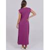 imageANRABESS Womens Maxi Dresses 2025 Summer Casual Sleeveless Sundress Crew Neck Loose Split Beach Long Shirt Dress with PocketsPurple Red