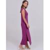 imageANRABESS Womens Maxi Dresses 2025 Summer Casual Sleeveless Sundress Crew Neck Loose Split Beach Long Shirt Dress with PocketsPurple Red
