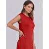 imageANRABESS Womens Maxi Dresses 2025 Summer Casual Sleeveless Sundress Crew Neck Loose Split Beach Long Shirt Dress with PocketsRed