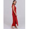 imageANRABESS Womens Maxi Dresses 2025 Summer Casual Sleeveless Sundress Crew Neck Loose Split Beach Long Shirt Dress with PocketsRed