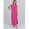 imageANRABESS Womens Maxi Dresses 2025 Summer Casual Sleeveless Sundress Crew Neck Loose Split Beach Long Shirt Dress with PocketsRose