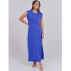 imageANRABESS Womens Maxi Dresses 2025 Summer Casual Sleeveless Sundress Crew Neck Loose Split Beach Long Shirt Dress with PocketsRoyal Blue