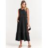 imageANRABESS Women Summer Casual Sleeveless Crewneck Sundress Aline Flowy Tiered Maxi Long Beach Dress Vacation OutfitsBlack