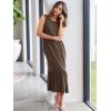 imageANRABESS Women Summer Casual Sleeveless Crewneck Sundress Aline Flowy Tiered Maxi Long Beach Dress Vacation OutfitsCoffee
