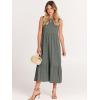 imageANRABESS Women Summer Casual Sleeveless Crewneck Sundress Aline Flowy Tiered Maxi Long Beach Dress Vacation OutfitsGray