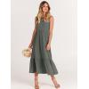 imageANRABESS Women Summer Casual Sleeveless Crewneck Sundress Aline Flowy Tiered Maxi Long Beach Dress Vacation OutfitsGray
