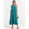 imageANRABESS Women Summer Casual Sleeveless Crewneck Sundress Aline Flowy Tiered Maxi Long Beach Dress Vacation OutfitsLake