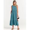 imageANRABESS Women Summer Casual Sleeveless Crewneck Sundress Aline Flowy Tiered Maxi Long Beach Dress Vacation OutfitsLake Blue