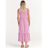 imageANRABESS Women Summer Casual Sleeveless Crewneck Sundress Aline Flowy Tiered Maxi Long Beach Dress Vacation OutfitsLight Pink