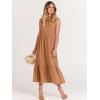 imageANRABESS Women Summer Casual Sleeveless Crewneck Sundress Aline Flowy Tiered Maxi Long Beach Dress Vacation OutfitsLight Rust