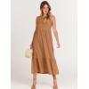 imageANRABESS Women Summer Casual Sleeveless Crewneck Sundress Aline Flowy Tiered Maxi Long Beach Dress Vacation OutfitsLight Rust