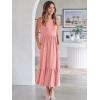 imageANRABESS Women Summer Casual Sleeveless Crewneck Sundress Aline Flowy Tiered Maxi Long Beach Dress Vacation OutfitsPink