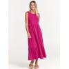 imageANRABESS Women Summer Casual Sleeveless Crewneck Sundress Aline Flowy Tiered Maxi Long Beach Dress Vacation OutfitsRose