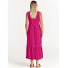 imageANRABESS Women Summer Casual Sleeveless Crewneck Sundress Aline Flowy Tiered Maxi Long Beach Dress Vacation OutfitsRose