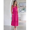 imageANRABESS Women Summer Casual Sleeveless Crewneck Sundress Aline Flowy Tiered Maxi Long Beach Dress Vacation OutfitsRose